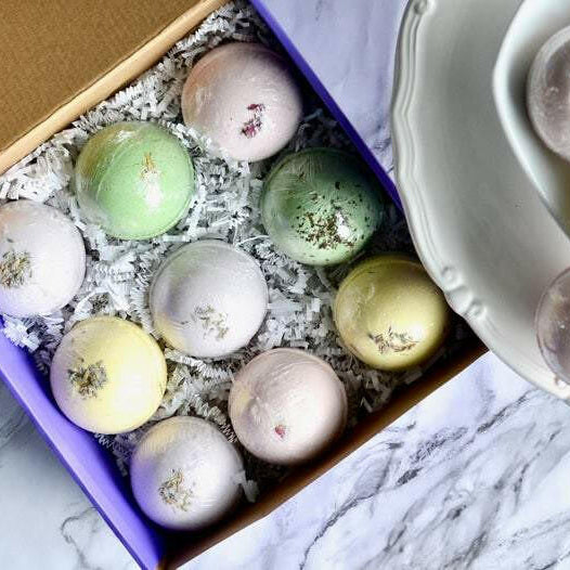 Aromatherapy bath bomb for relaxation and self-care, perfect to relax and unwind after a long day
