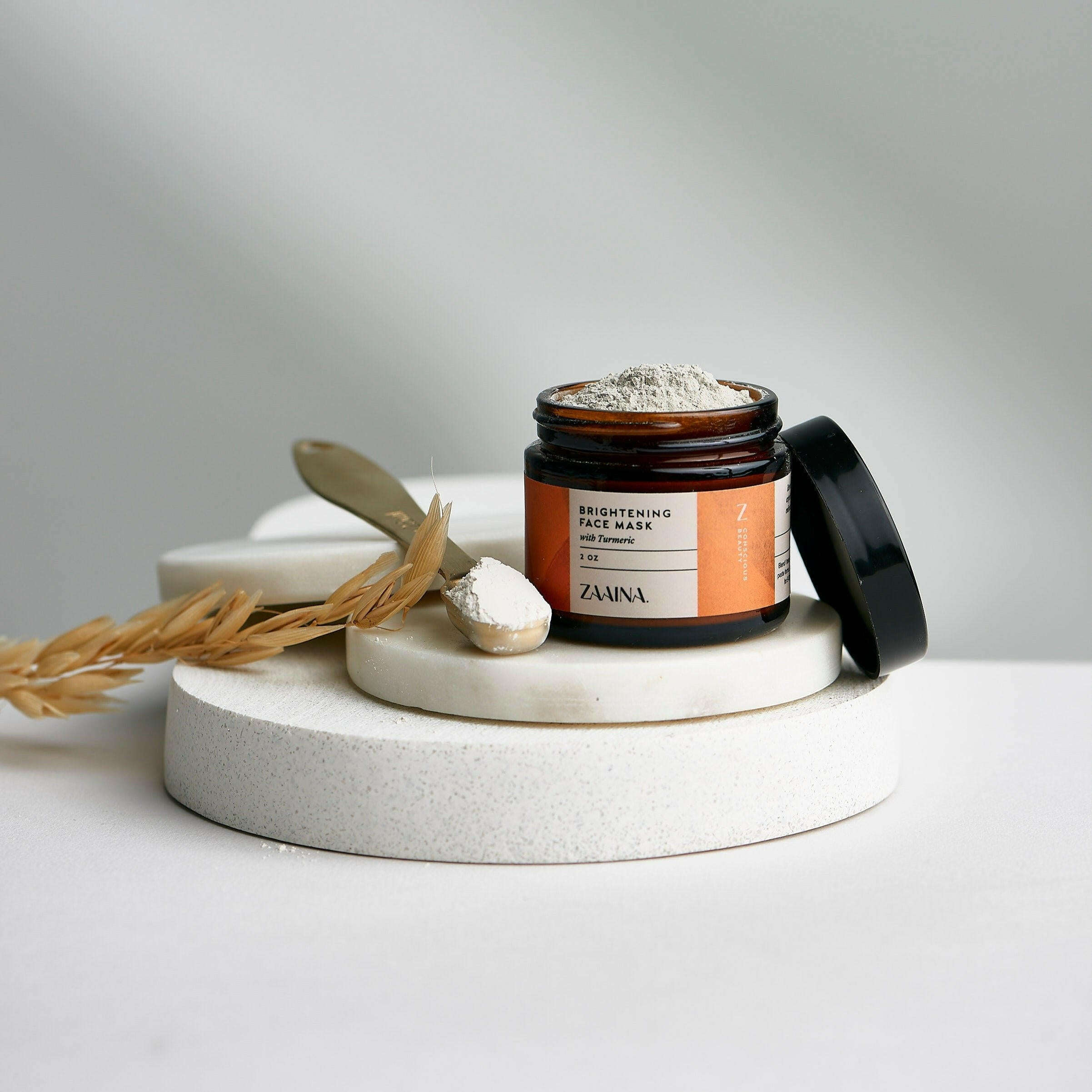 Turmeric Clay Face Mask for Glowing Skin – ZAAINA