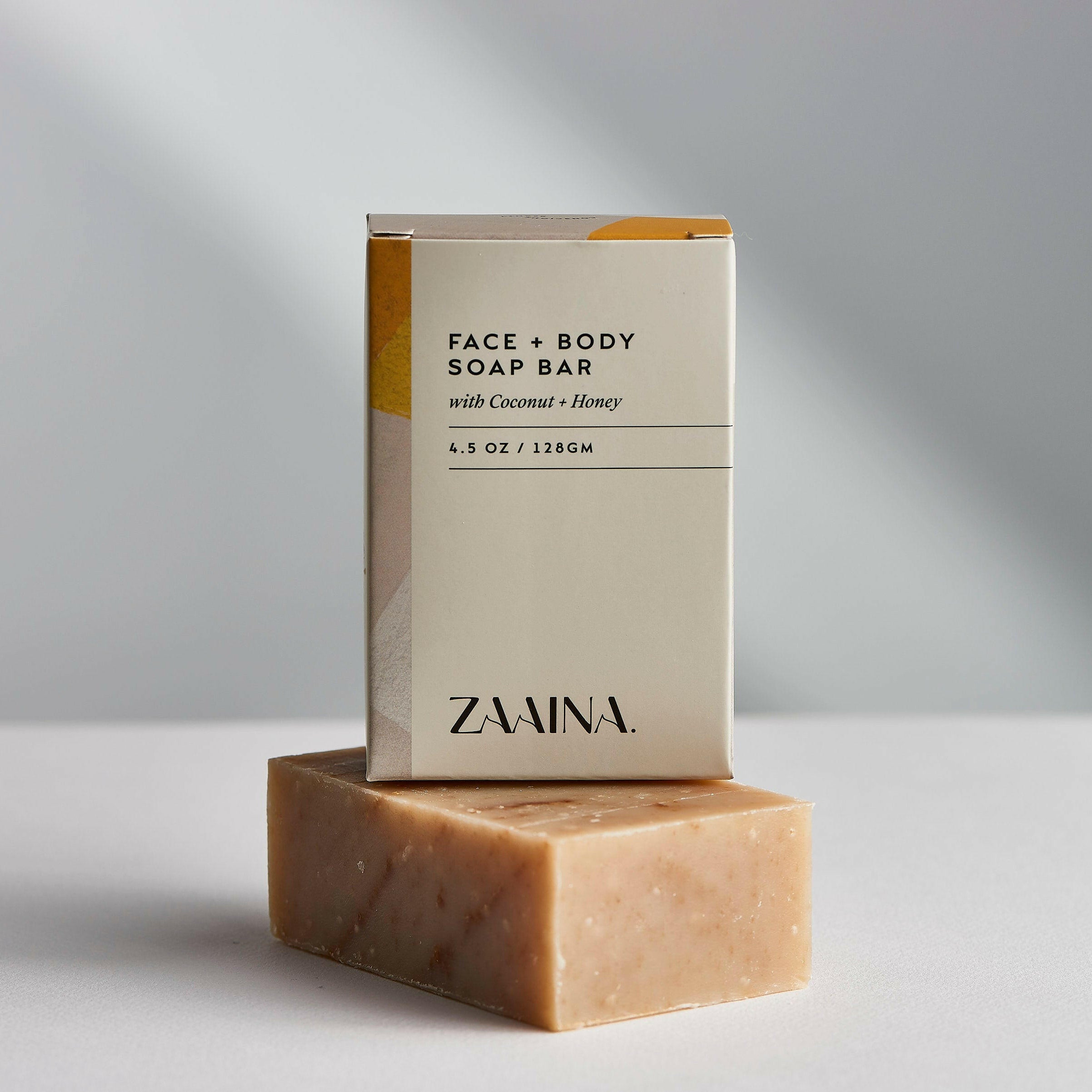 Natural coconut and honey soap bar, nourishing skincare with organic ingredients for healthy, radiant skin